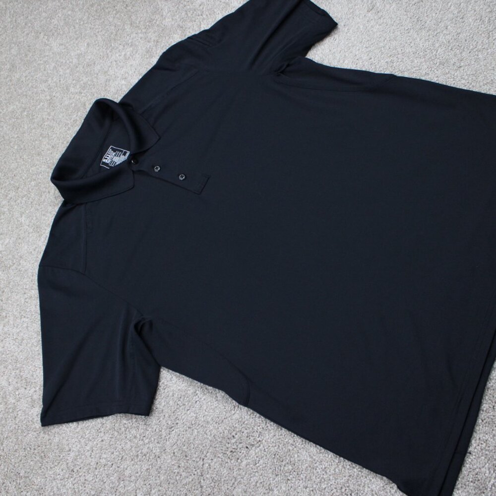 5.11 Tactical Helios Polo Shirt Mens Large Black Short Sleeve Polyester Pullover - Picture 6 of 14